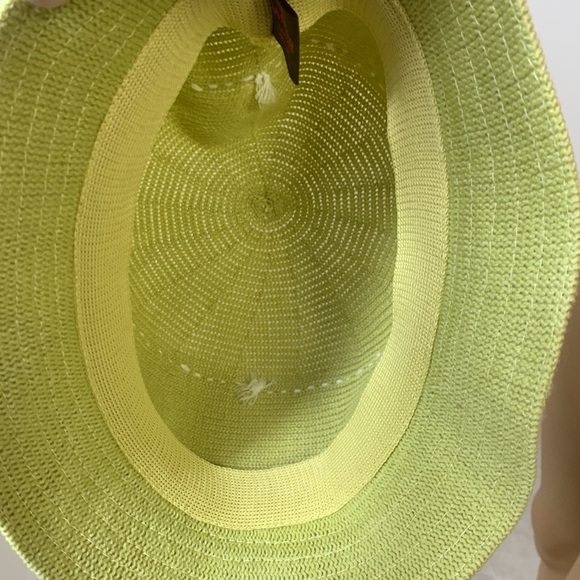 Danier Bucket Hat in Lime Green with White Stitching - Picture 7 of 10